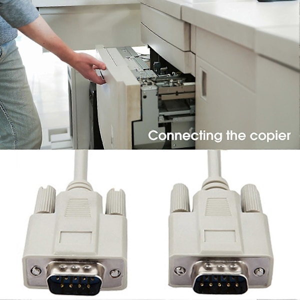 Seriellkabel Profesjonell Høyhastighets 1,5m 3m 5m DB9 Hann til Hann Seriell DB9 RS232 9 PIN PC Konverter Forlengelseskabel for Skriver