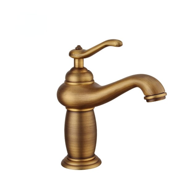 Badeværelsesvask Armatur Antik Bronze Massiv Kobber Messing Mixer - 19,5