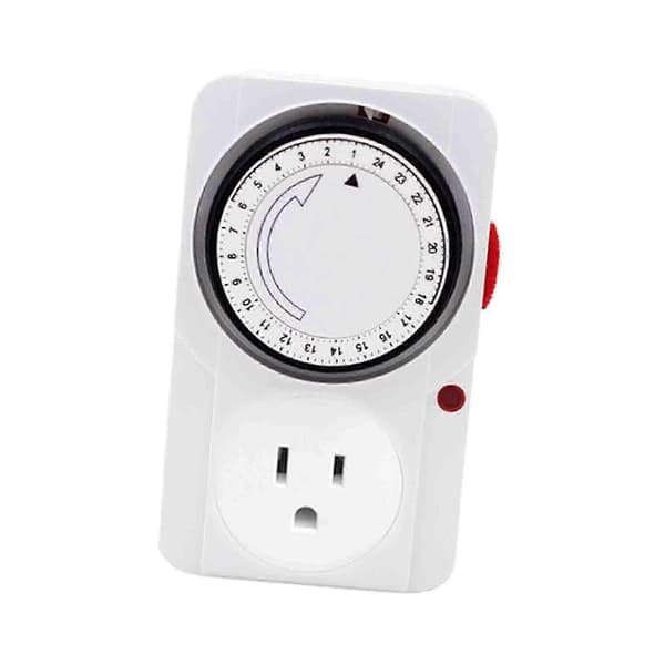 Timer Socket Kompakt Mini til Lys Drikkefontæner Klimaanlæg