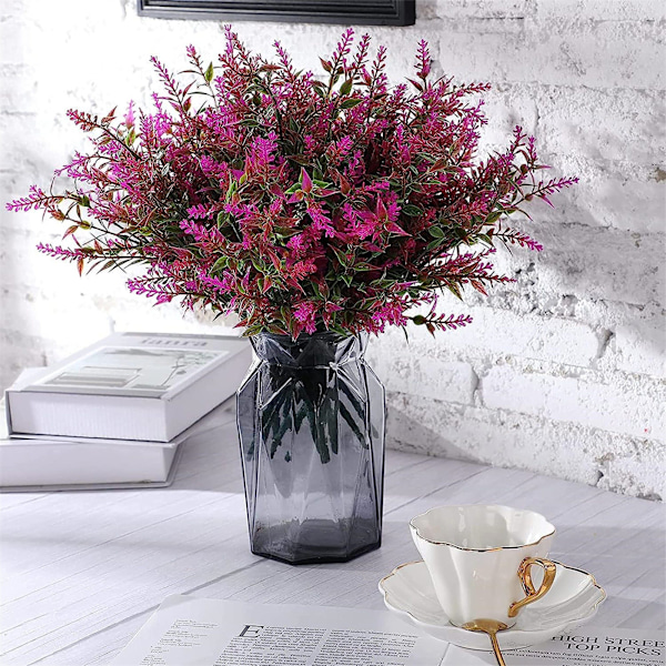 #Konstgjorda Växter Konstgjorda Blommor Utomhus, UV-Resistenta Buskar,f#