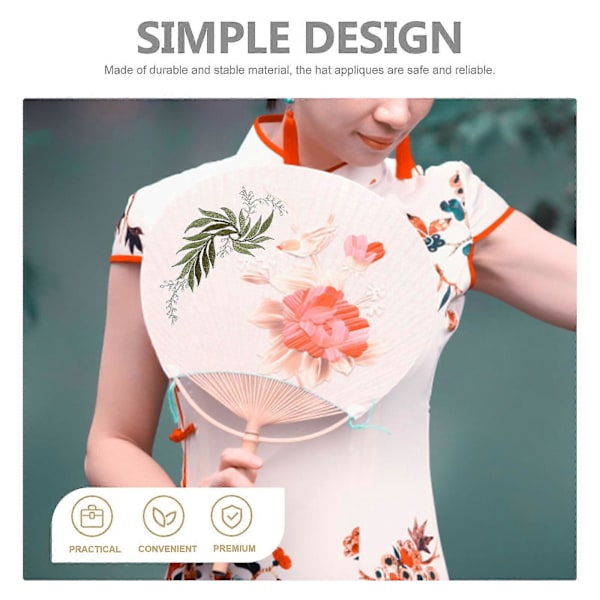 2 stk. Hat Tilbehør DIY Broderi Applikation DIY Tøj Patch DIY Sy Patch