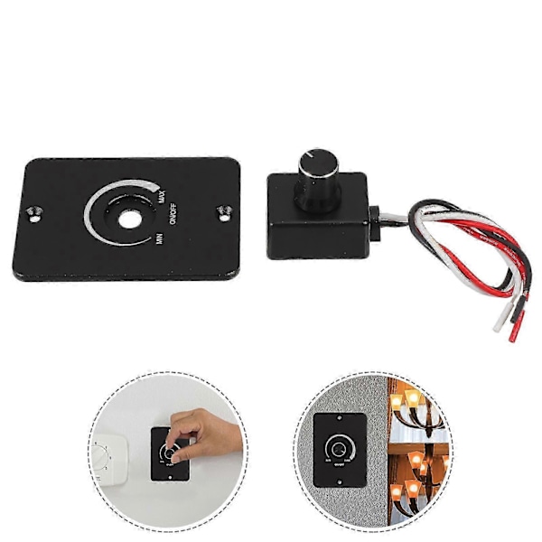 Rese Husvagnar Dimmer Switch 12V Dimmer Switch Ljusbrytare för Marin Fordon