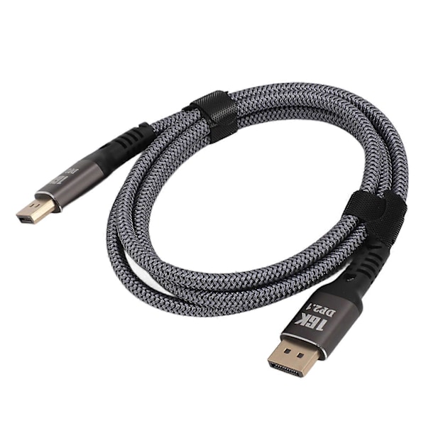 DisplayPort 2.1 -kaapeli 16K 30Hz 40Gbps 3D Dynamic HDR Uros-Uros DisplayPort-kaapeli FreeSyncille ja G Sync -pelinäytöille 1,5m