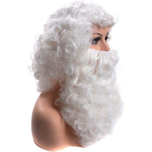 *Santa Beard, Naturlig Luksus Full og Flerlags Santa Parykk, Ver*