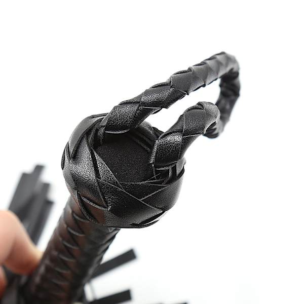 Vuxen Sexleksak Tuning Stimulerande Leksaker Svart Läderpiska Lon