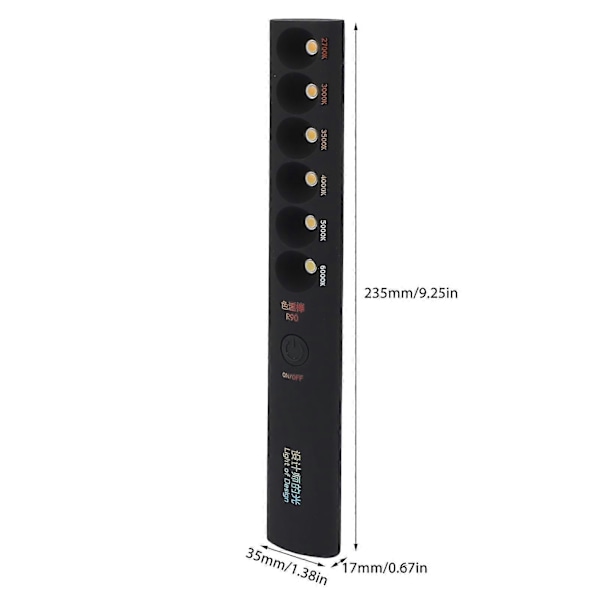 Bærbar Farvetemperatur Lampe Stick Professionel Genopladelig 2700K6000K 6 Tilstande Fotolysstav