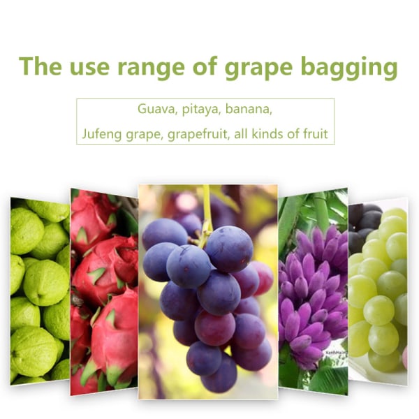 100 Fruit Protection Bags Net Bags Protection of Grape Bunches Ag