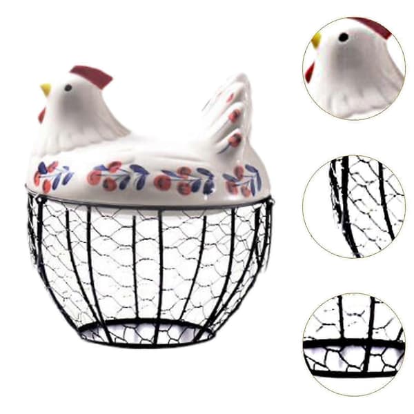 Kylling Egg Kurv Multifunksjonell Egg Organizer for Benkeplate Hjem Gård