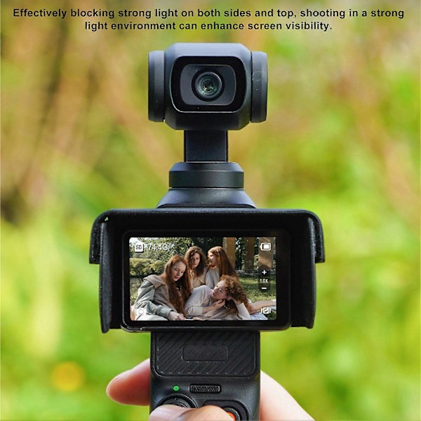 Solskydd Solskyddshuva Skärm Solskyddshuva Solljusreducerande Skydd för Osmo Pocket 3 Kamera