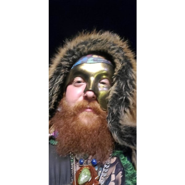 (Svart gull) Vintage Maskerademaske Fantom Operas Ett Øye