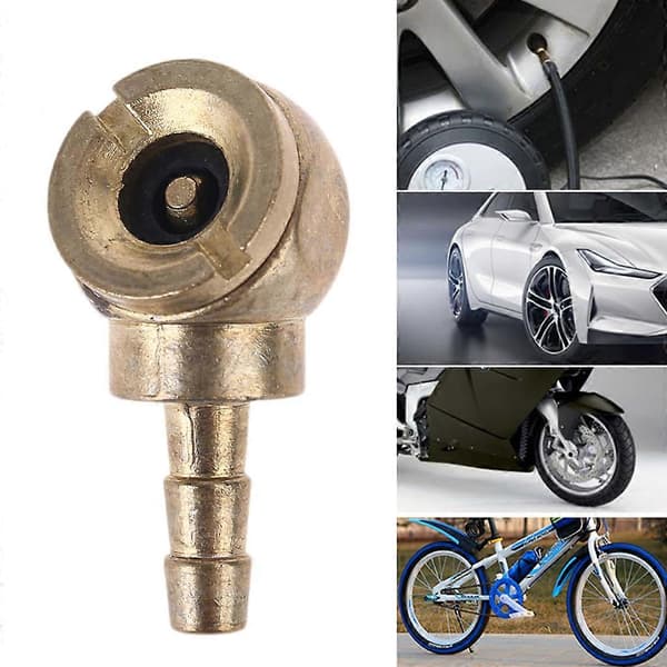 Luftchuck 1/4\" Kraftig Däckchuck med Clip för Inflator Mätare Luftkompressor