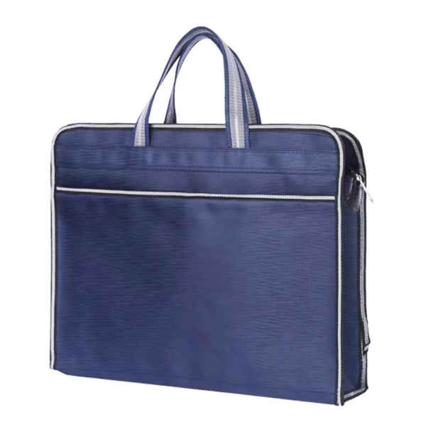 #Briefcase Business-håndveske for menn Kommersiell koffert-koffert Oxford-datakoffert med glidelås Elastisk rutete stoff Slitesterk dokumentkoffert#
