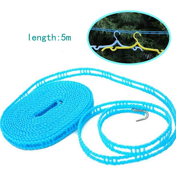 2 st Vindskyddad Klädstreck, Nylon Klädstreck, Bärbar Resa C