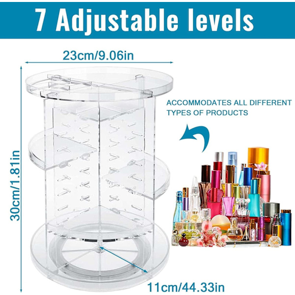 #Makeup Organizer, Makeup Organizer, 360 Graders Rotérbar Kosmetik #