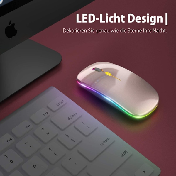 #Langaton Bluetooth-hiiri, latautuva, hiljainen, sileä, toimistokäyttöön#
