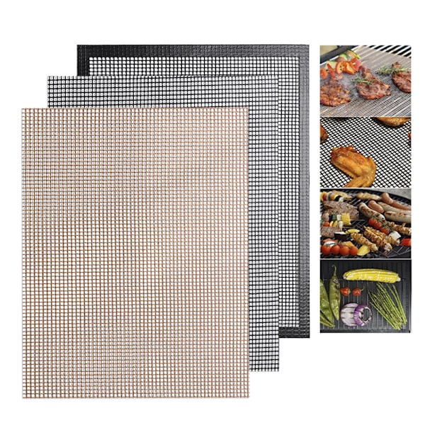 /#/40 * 33cm Klippbar Grill 3PC Gjenbrukbar Stekeunderlag Non-Stick Grill for Multi-Delicacy Yoghurtmaskiner Grillmat/#/
