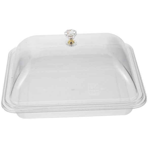 Serveringsbricka för hushållsbruk Multifunktionell Dessertbricka Transparent Fruktbricka Middagstillbehör