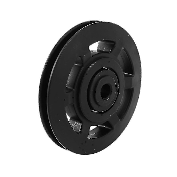 8 stk. 95 mm sort leje remskive hjulkabel fitnessudstyr del slidstærk