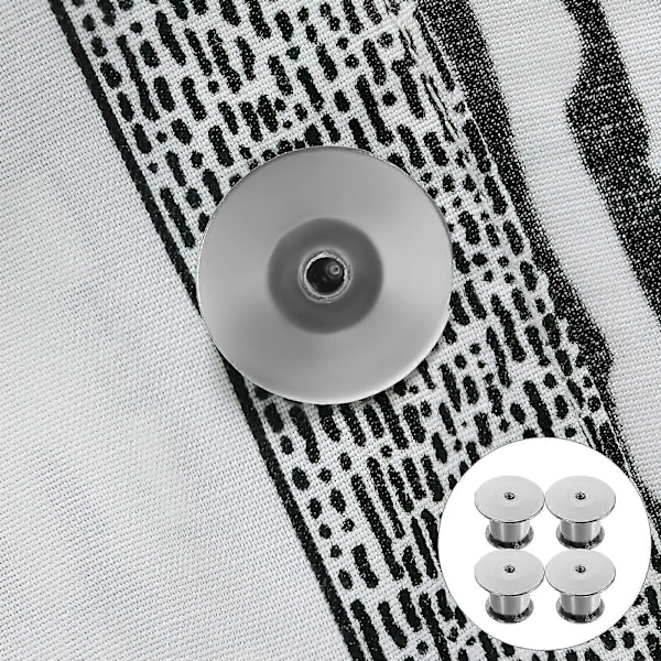 10 stk. Låse Pin Bags Metal Låse Lås Pin Holdere til Fremvisning af Badge Bøger Hatte Tasker (Hvid Nikkel)