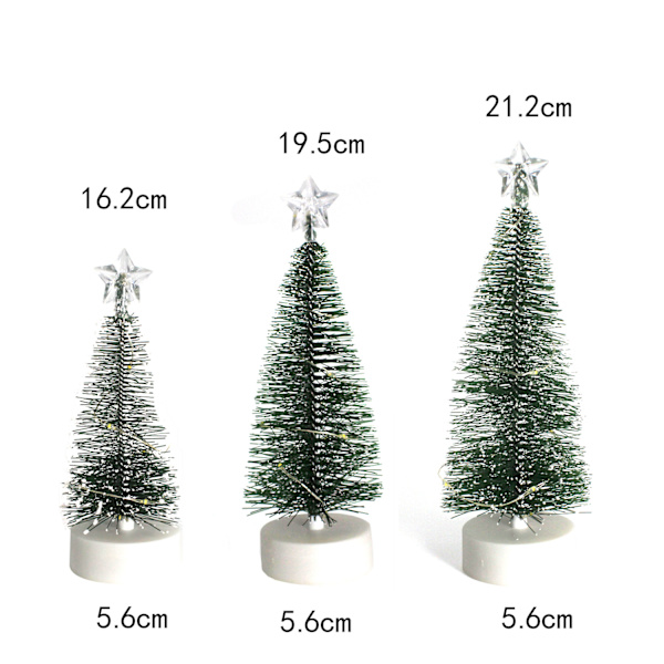 *3 Kunstig juletre Mini juletre og lys, Minia*