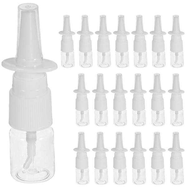 20 stk. 5 ml fortykket sprayflaske, nesesprayflaske, direkte sprayflaske, PET transparent plastflaske, bærbar sprayflaske for reise utendørs