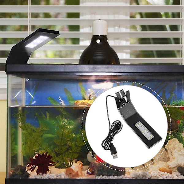 LED Stueplante Potteplanter Lys Akvarielampe Akvariebelysning Lampe Akvarie Clip Lys