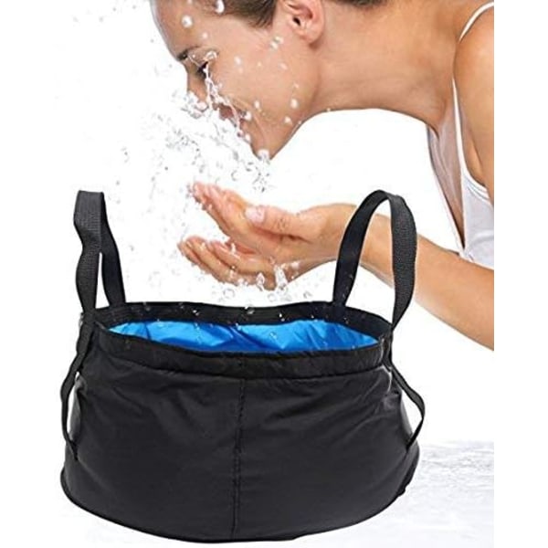 Hopfällbar Bassäng, 12L Bärbar Hopfällbar Hink Lätt