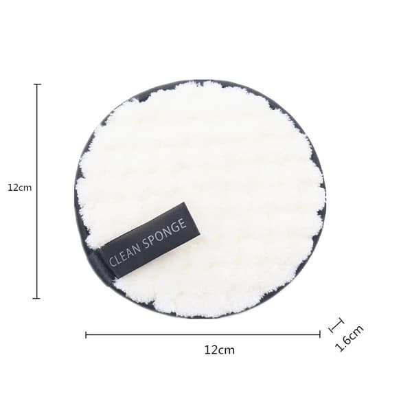 #3 stk Brugbare Makeupfjerner Svampe Bløde til Kvinder Praktiske, 12cm#