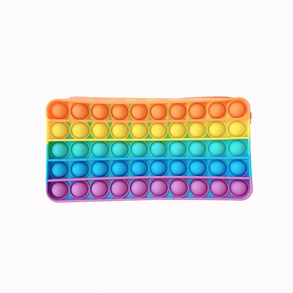 *Blyantveske for barn, blyantholderboks Pop Fidget It bærbar Pe*