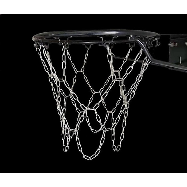 Basketballnett, utendørs basketballnett, basketballnett i metall, slitesterkt basketballnett, erstatningsbasketballnett