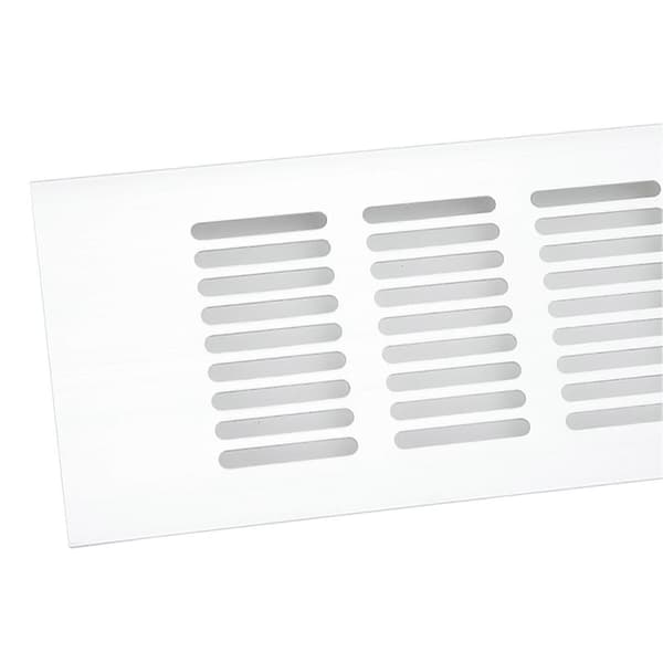 2 stk. Luftventilationsgitter Aluminiumlegering Rektangulær Ventilationsplade til Skab Skoskab Garderobe 80x350mm