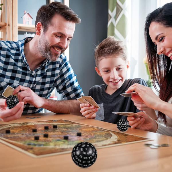 En 100-sidet Polyhedral Terning D100 Terning Sæt med Hvide Tal 100
