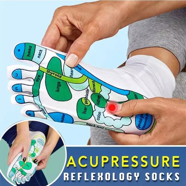 /#/Reflex zone socks, 1 pair - Simple reflexology for home, reflex z/#/