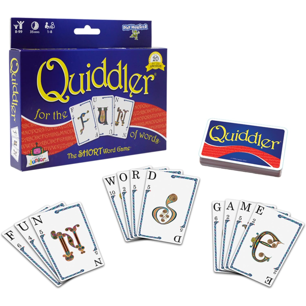 Quiddler brädspel kort engelsk magiker spel