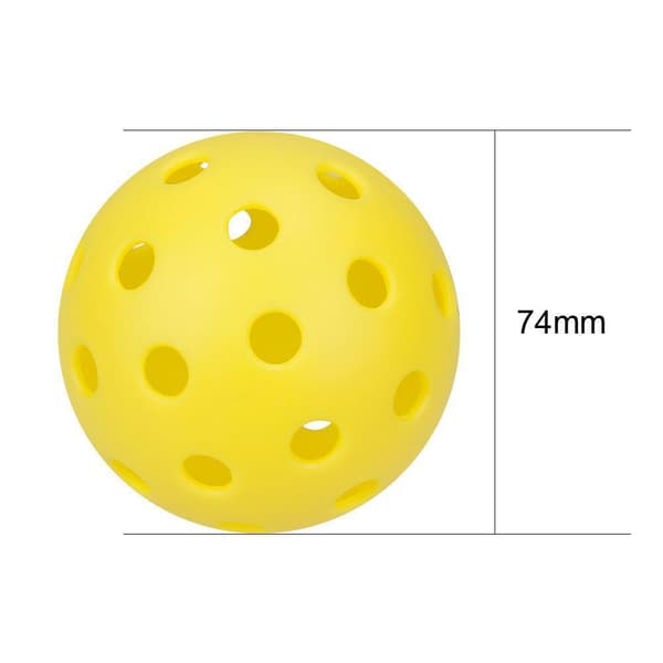 5 stk. Lysende Pickleballs, 40 Huller Udendørs Lysende Pickleba