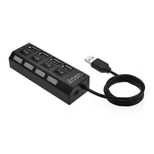 USB4 port 2 Splitter med bryter HUB 4-hulls bryter HUB USB2.0 hub Multifunksjon