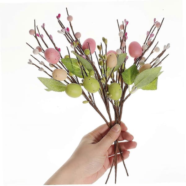 Egg Berry Twigs, Easter Egg Twigs, Easter Egg Decorations, Easter Egg Branches, Fake Egg Stems, Branches, Easter Flower Arrangements