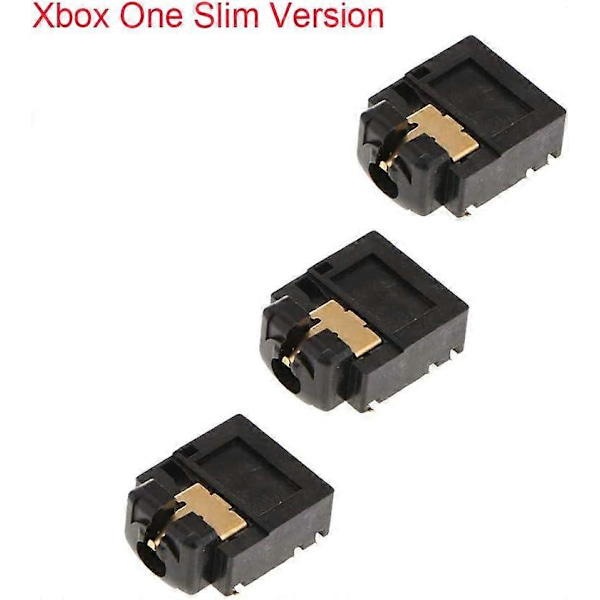 8 stk. Udskiftnings Headphone Jack Stik Port 3.5mm Headset Connector Port Socket til Xbox ONE S Trådløs Controller Model 1708 Udskiftning