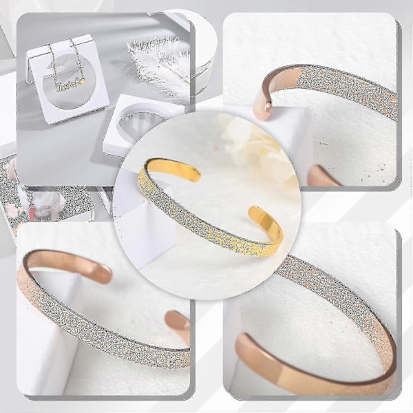 Com Ar Bs Ayatul Kursi Manschett Anpassat Armband Islam Arabiska Les