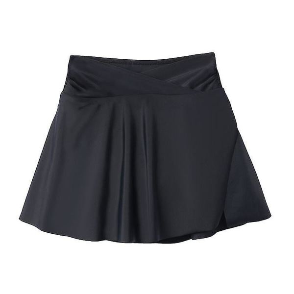 Simkjol för damer med säkerhetstrosa Baddräkt Hög midja Bikiniunderdel Vintage Badkläder Kjolar Tankini Baddräkt Plus Size Flicka