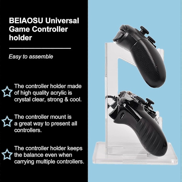 Universell Gamepad Holder for Xbox ONE Switch PS4 Hvit
