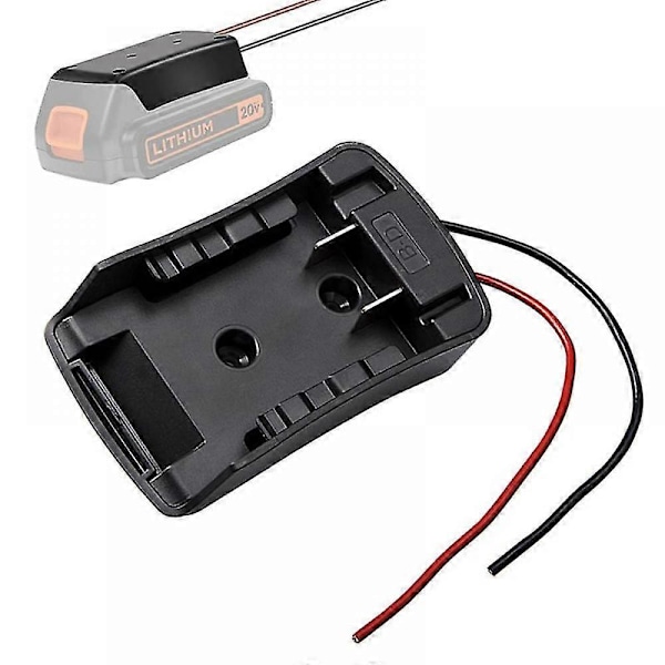 Batteriadapteromvandlare för Black&decker 18v 20v Li-ion Batteri Lb20 Diy Power Wheels Adapter Strömkontakt med 14awg Kablar