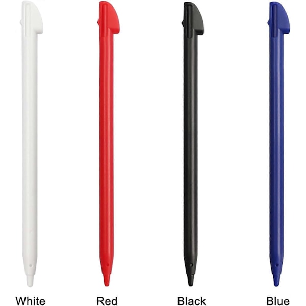 3DS XL Stylus Penn, Erstatnings Stylus Kompatibel med Nintendo 3DS XL, 4 i 1 Combo Touch Styli Penn Sett Multi Farge for 3DS XL
