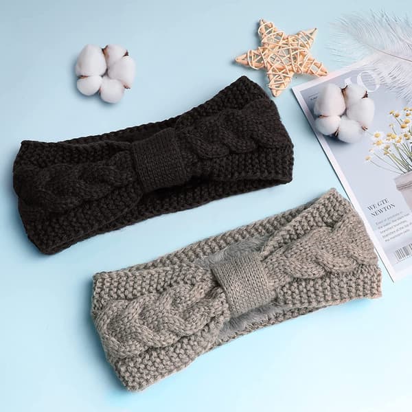#Hårband för kvinnor vinter, 2 stycken stickade hårband, hårband ea#