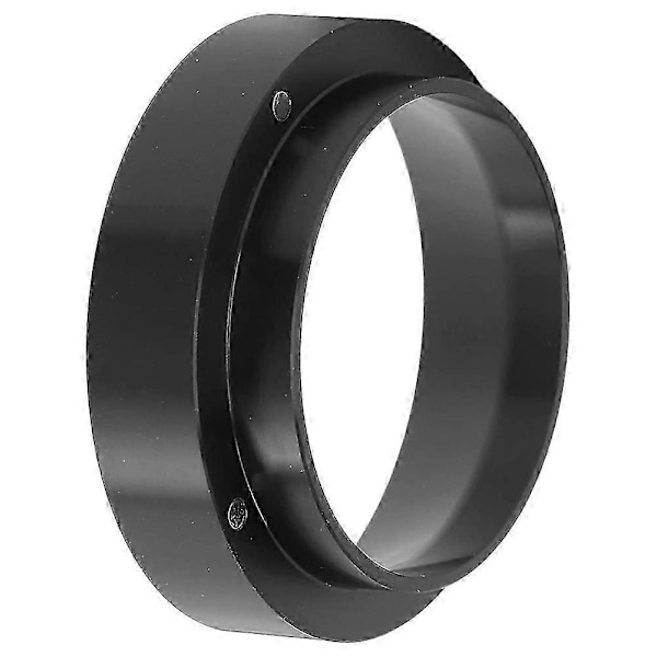 Magnetisk Ring 53mm Espresso Doserings Tragt - Kaffemaskine Tilbehør til Brygning, Sort Tamper Pulverværktøj