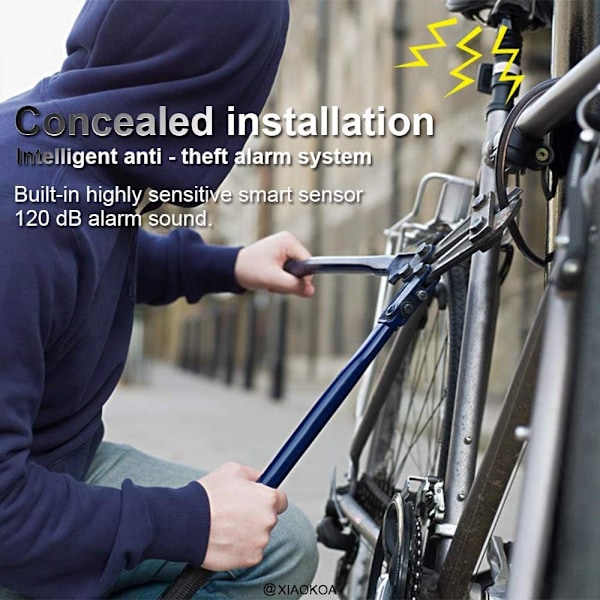 Cykel Baglygter, Smart Baglygte Alarm, USB Opladning Baglygter
