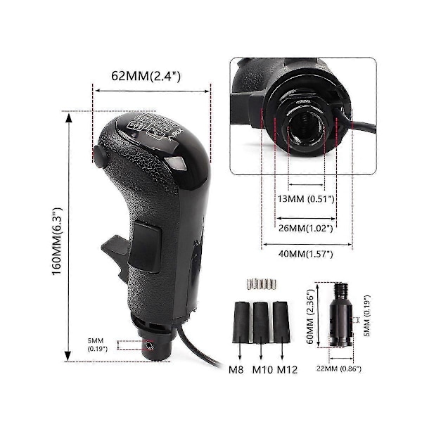 PC USB Hög Låg Växel Simulator Växelspaksknopp för Logitech G923 G29 G27 G25 TH8A USB Växelspaksknopp för ATS ETS2 HB043