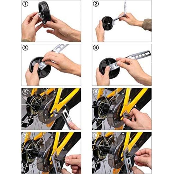 Cykelträninghjul 2 st Lila Barncykel Stabilisatorer C