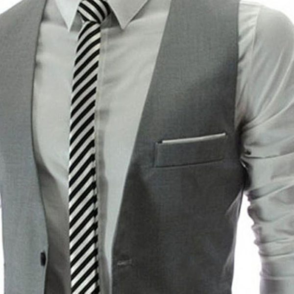 Kostymväst Herr Businessväst Casual Väst Formell Kostym Gilet Slim Formell Stil Väst Kläder Businessväst Arbetskläder