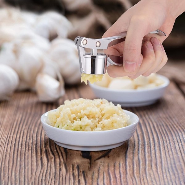 /#/Professional Kitchen Garlic Press, Ginger Crusher Garlic Chopper/#/